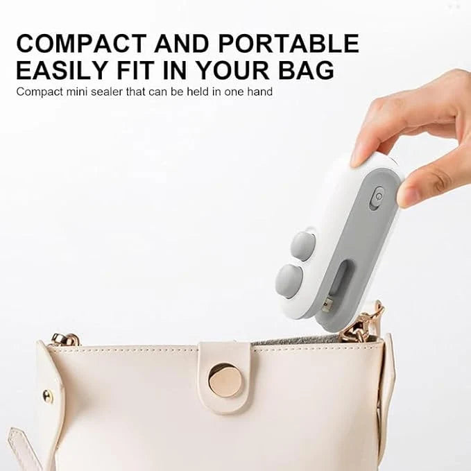 Portable Mini Bag Sealing Machine – USB Rechargeable Heat Sealer