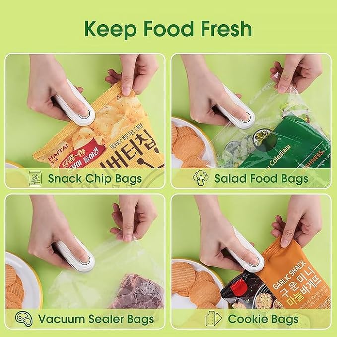Portable Mini Bag Sealing Machine – USB Rechargeable Heat Sealer