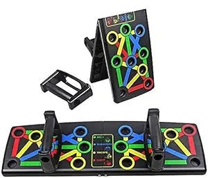 Foldable Push-Up Board – Colour-Coded Positions & Non-Slip Handles