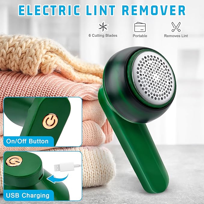 Rechargeable Lint Remover – USB Electric Fabric Shaver for Clothes & Sofas