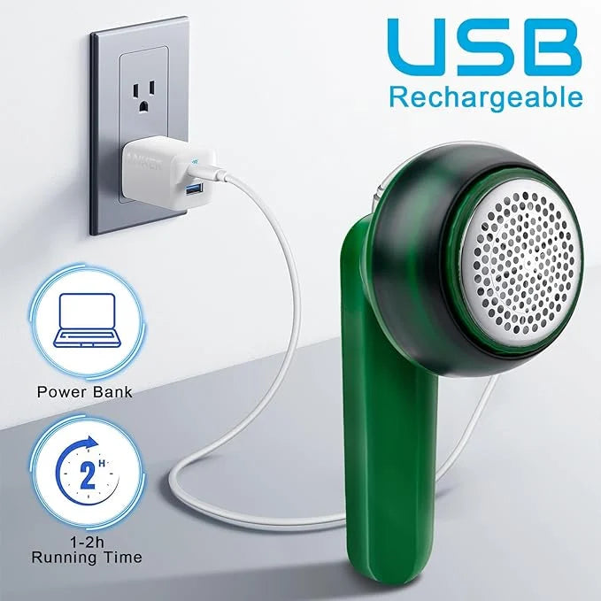 Rechargeable Lint Remover – USB Electric Fabric Shaver for Clothes & Sofas