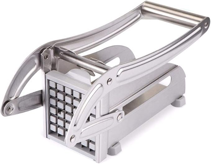 Stainless Steel Potato & Vegetable Cutter – Manual French Fry Slicer