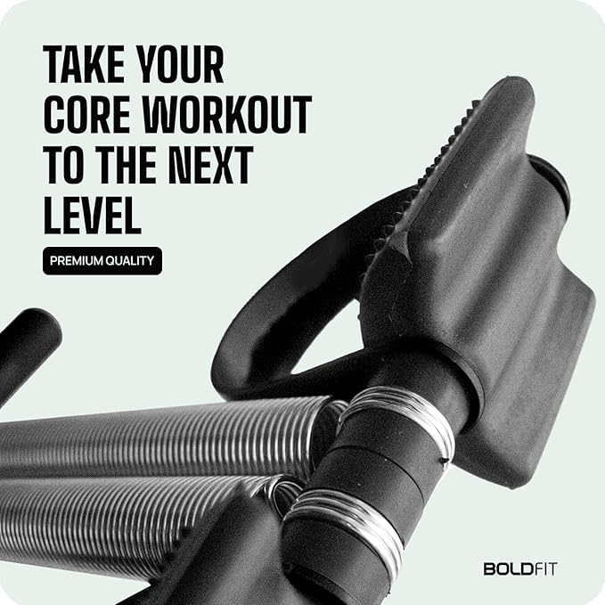 Tummy Trimmer Resistance Exerciser – Portable Steel-Coil Workout Tool