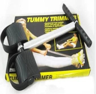 Tummy Trimmer Resistance Exerciser – Portable Steel-Coil Workout Tool
