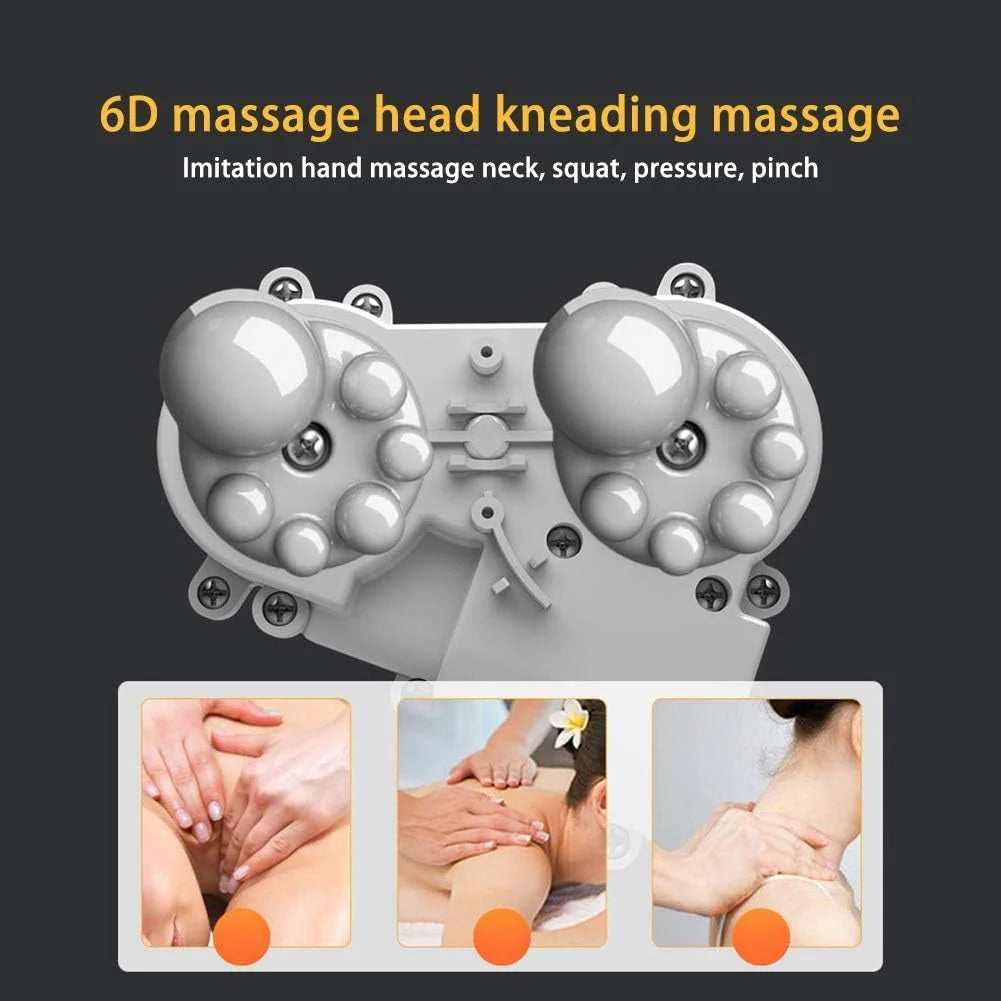 U-Shaped Neck Massage Pillow with Heat – 3 Modes & Inflatable Design