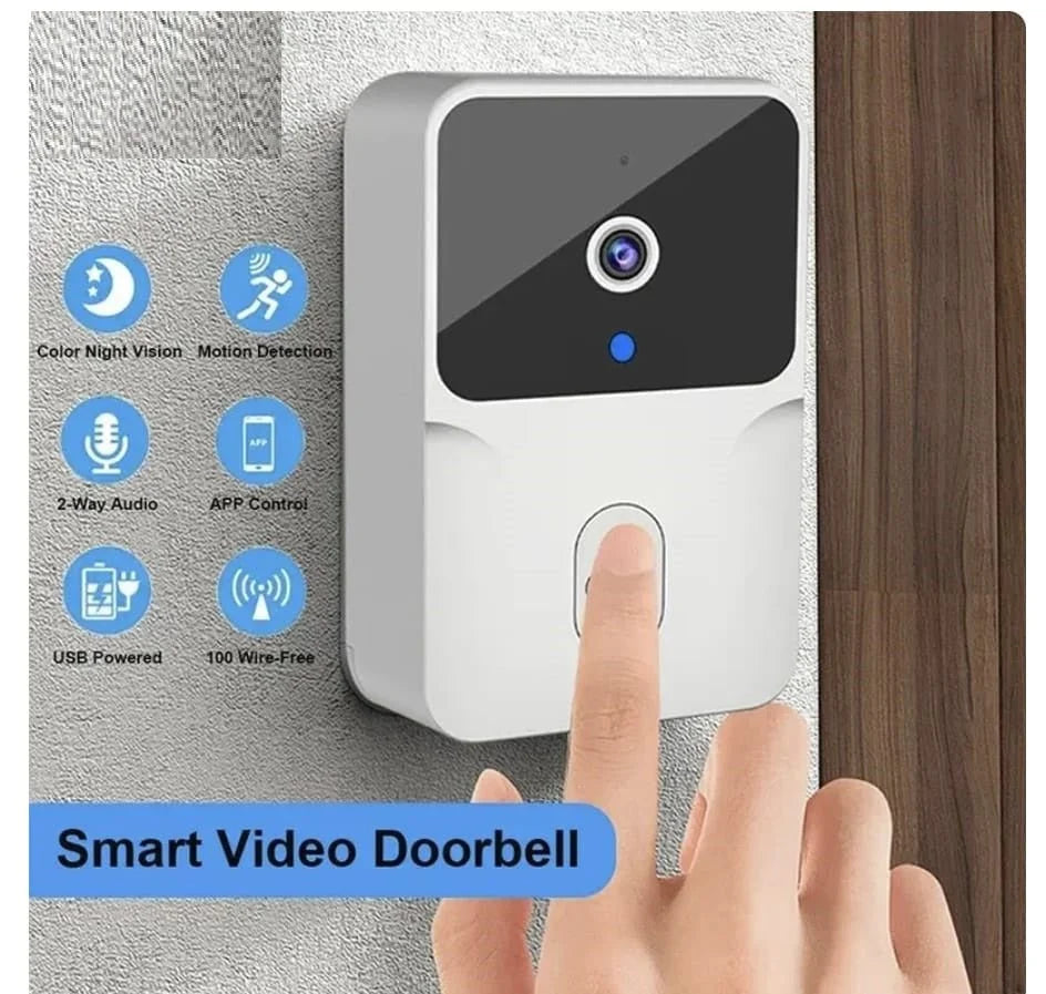 Wireless WiFi Video Doorbell Camera – Two-Way Audio & Night Vision