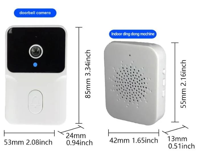 Wireless WiFi Video Doorbell Camera – Two-Way Audio & Night Vision