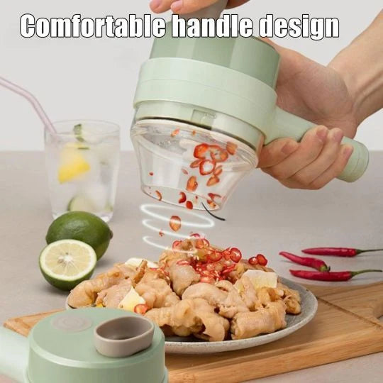 Mini Wireless Electric Food Chopper – USB Rechargeable Vegetable & Garlic Chopper