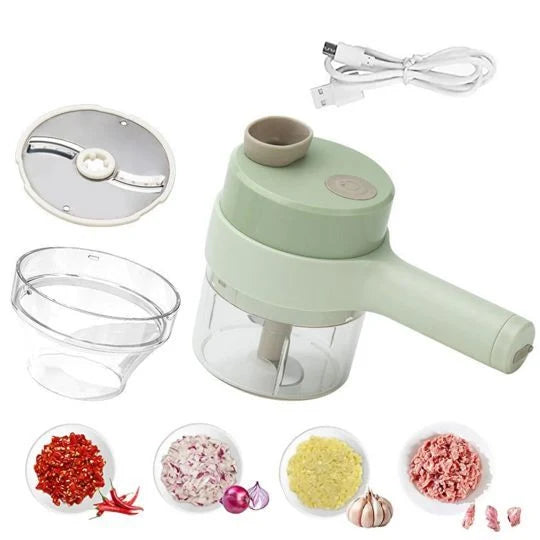 Mini Wireless Electric Food Chopper – USB Rechargeable Vegetable & Garlic Chopper