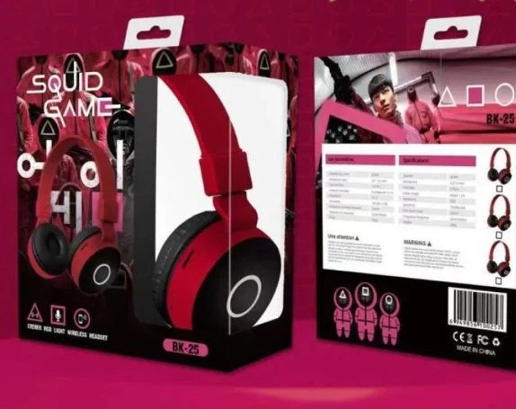 Wireless Over-Ear Stereo Headphones – Foldable Headset with Microphone